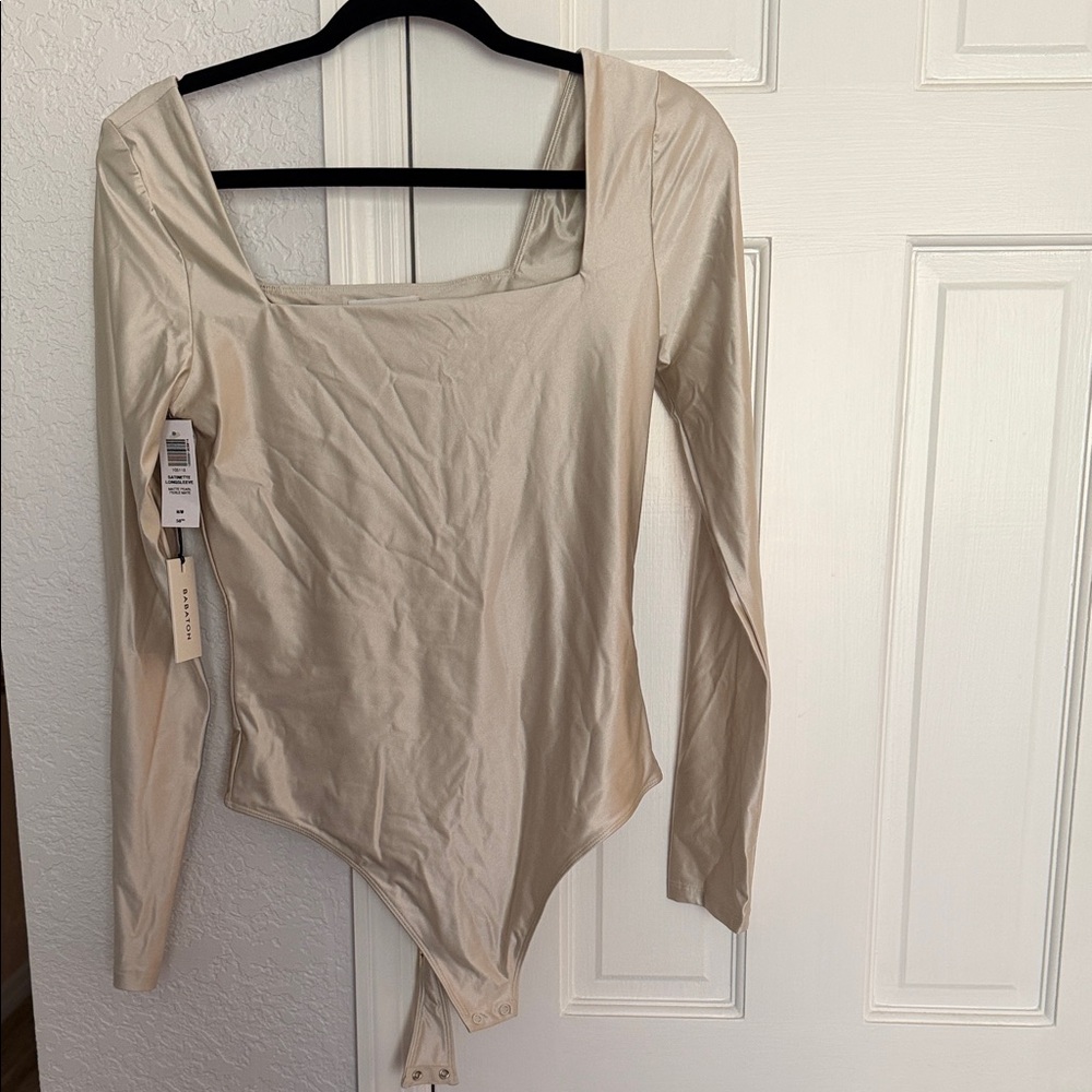 Babaton Cream Long Sleeve Bodysuit
